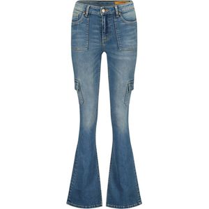 Raizzed Sunrise Cargo Dames Jeans - Mid Blue Stone - Maat 30/32