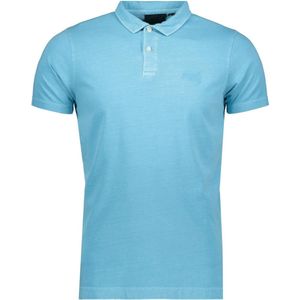 Superdry Poloshirt Essential Logo Neon Jersy Polo M1110419a Neon Sky Blue Mannen Maat - XXL