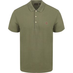 Napapijri - Ealis Polo Olijfgroen - Regular-fit - Heren Poloshirt Maat XL