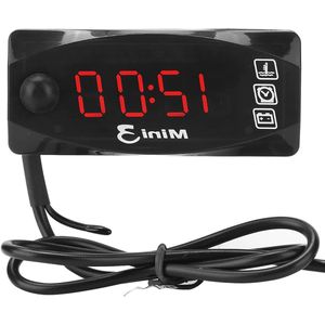 LED Digitale Klok Thermometer Voltmeter 12V Motorfiets IP67 Waterdicht