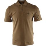 C.p. Company - Slim Fit Polo Shirt - Bruin - Katoen - Korte Mouwen