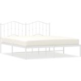 VidaXL-Bedframe-met-hoofdbord-metaal-wit-160x200-cm