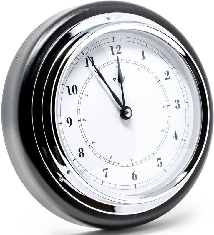 Fischer - 1434U-06 - Scheepsklok - Zwart - 170 mm