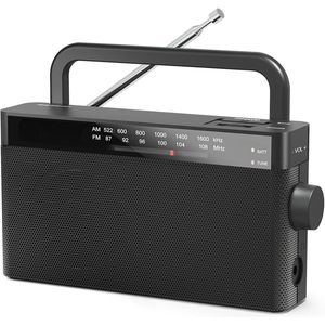 Transistor Radio Op Batterijen - Transister Radio Op Batterijen - Draagbare Radio - Kleine Radio - Mini Noodradio FM/AM - Pocket Radio Speler - Radio voor Rampen - Radio op Batterijen