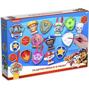 Paw Patrol Gips Gieten & Verven - Gips Gieten - Knutselen voor Kinderen - Peuters en Kleuters - PawPatrol Gips - Knutsel Set van Paw Patrol - Creatief Speelgoed Kids - PawPatrol Knutselset - Gips Gieten & Schilderen - DIY Knutsel Pakket PawPatrol