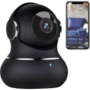 DailySupplies® Hondencamera - Huisdiercamera - Babyfoon met Camera en App - Baby Monitor - Full HD - Zwart