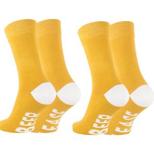 Beer Please - Bier - Sokken - Socks - Mannensokken - 2 paar - Maat 41-45