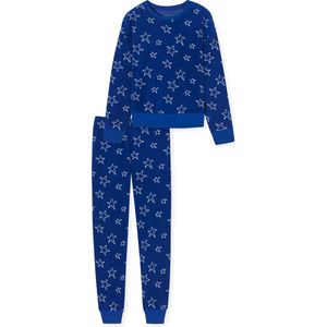 Schiesser Pyjama lange broek - 800 Blue - maat 170/176 (170-176) - Meisjes Kinderen - Katoen/Polyester- 179977-800-170-176