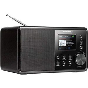 Digitale Keukenradio met DAB+ en FM, Wekker Met Dubbel Alarm, AUX-ingang, Compact Ontwerp - Zwart