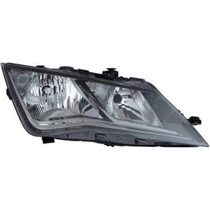 Seat Leon, 2013 - 2020 - koplamp, Valeo, H7+H7, elektr verstelb, incl stelmotortje, rechts
