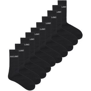 Jack & Jones Sportsokken Heren JACREGEN - 10 paar Crew Heren sokken - Zwart - Maat 41/46