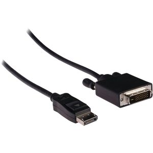 DisplayPort naar DVI kabel - DP 1.1 (1920 x 1200) / zwart - 3 meter