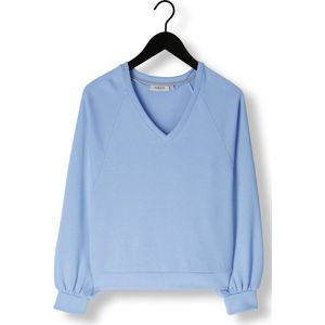 MSCH Copenhagen Mschnelina Ima Q Raglan V Sweatshirt Truien & vesten Dames - Sweater - Hoodie - Vest- Blauw - Maat XS/S