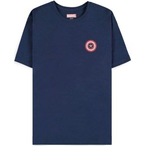 Captain America Brave New World - Captain America - Wings Heren T-shirt - marineblauw - XXL