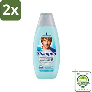 Schwarzkopf - Shampoo Anti-Roos - Tegen Schilfers & Jeuk - 400 ml - Voordeelverpakking - 2 stuks - Roos shampoo - Anti-roos shampoo
