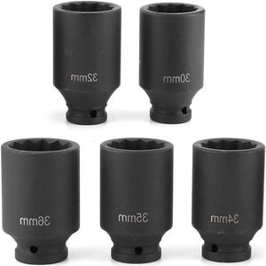 5-delige 1/2"" Slagmoersleutelset - 125 mm voor het losmaken van schroeven