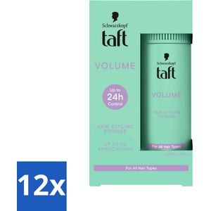 Taft - Volume - Hair Styling Powder - Instant volume - 10 gr - Voordeelverpakking - 12 stuks