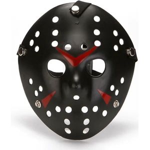 Jason Voorhees Masker - Halloween Masker - Horror masker - Eng masker - Friday The 13th masker - Verkleedmasker - Jason masker - Hockey masker - Carnaval masker - Zwart
