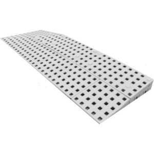 Drempelhulp Buiten - 2-Zijdig Oprijbare Drempelplaat Links - 3,8 cm (H) x 75 cm (B) - Oprijplaat