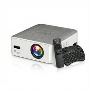 VUBIO Vortex Mini Beamer 4K | ANDROID | WIFI | AI Color Engine | 19200 Lumen | Max 300"" | 3D Ready | Automatische Keystone | 2 Ingebouwde Speakers | LED Projector