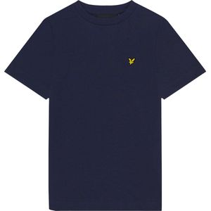 Lyle & Scott Plain T-shirt B Polo's & T-shirts Jongens - Polo shirt - Donkerblauw - Maat 110/116