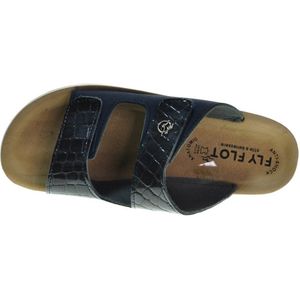 Fly Flot Blauw Croco Slipper maat 40