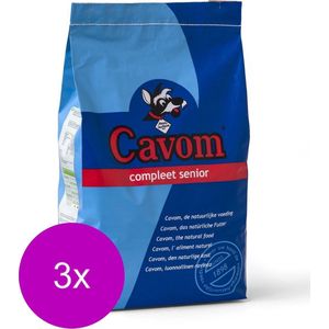 Cavom Compleet Senior Rund&Vlees - Hondenvoer - 3 x 5 kg