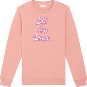 Ski you later wintersport sweater canyon pink XXL - soBAD. | Foute apres ski outfit | kleding | verkleedkleren | wintersporttruien | wintersport dames en heren