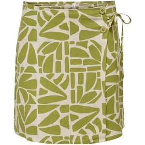 Only Rok Onldahlia Linen Short Skirt Ptm 15318833 Camping Gear/bali Tile Dames Maat - S