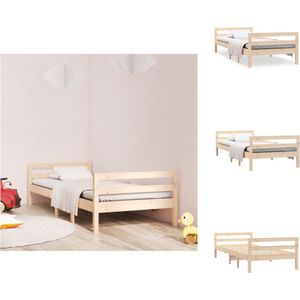 vidaXL Bed Frame - Klassiek Grenenhout - 195.5 x 95.5 x 52.5 cm - 90 x 190 cm - Bed