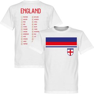 Engeland WK 2018 Squad T-Shirt - Kinderen - Wit - 92/98