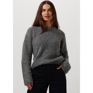 My Essential Wardrobe Meenamw Knit Pullover Truien & vesten Dames - Sweater - Hoodie - Vest- Grijs - Maat XL