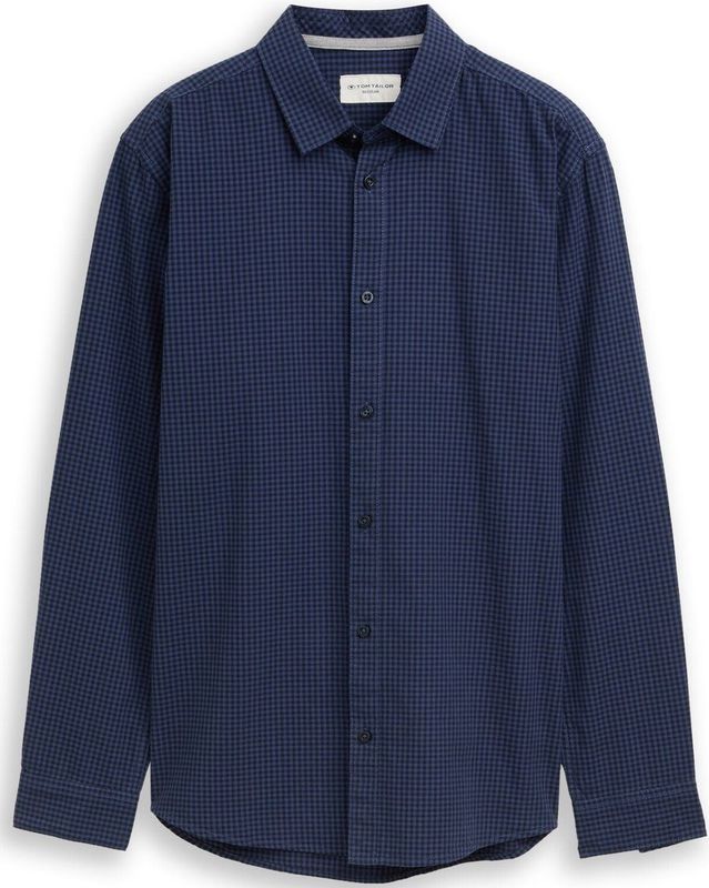 Tom Tailor Regular fit overhemd met ruitjesmotief