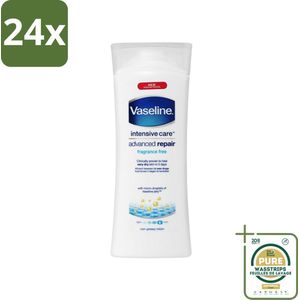 Vaseline - Advanced Repair - Bodylotion - Voor Droge Huid - 400 ml - Voordeelverpakking - 24 stuks - Hydraterende crème - Vaseline