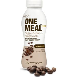 Nupo One Meal maaltijdshake (12 stuks) - Caffe Latte - Vervang je hoofdmaaltijd door deze maaltijdshake