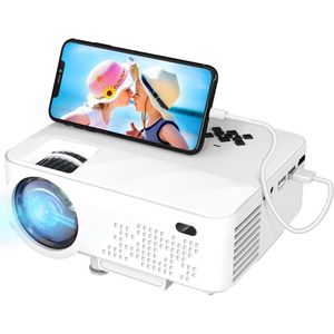 Azomor® Compacte mini-beamer voor thuisbioscoop met 7500 lumen en 240 inch weergave