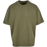 Build your Brand Ultra Heavy Cotton Box Tee BY163 - OLIVE - L