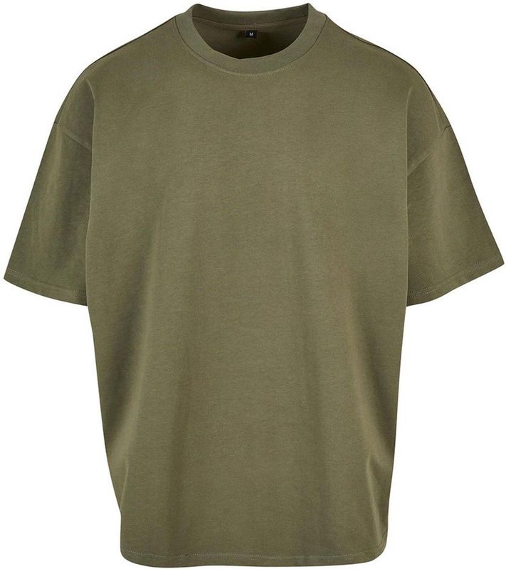 Build your Brand Ultra Heavy Cotton Box Tee BY163 - OLIVE - L