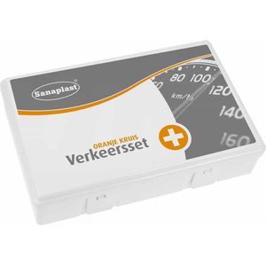Sanaplast Verkeersset Oranje Kruis (norm 2021) | EHBO Kit Auto | EHBO Kit Reis