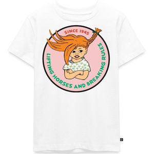 Pippi Langkous Wild Pippi Design Met Spreuk Premium T Shirt Kinderen