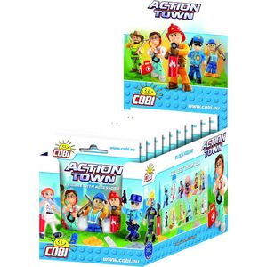 Cobi Action Town /1853/ Display Box (24 Figurines In Foil Bags)