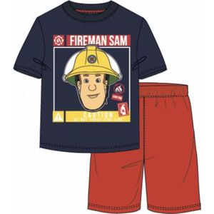 Brandweerman sam pyjama - korte mouw - maat 116 / 6 jaar