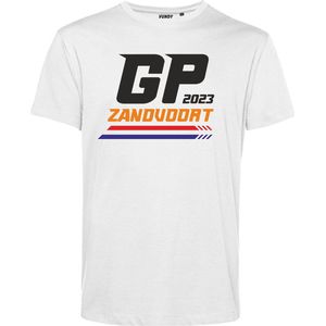 T-shirt Pijl GP Zandvoort 2023 | Formule 1 fan | Max Verstappen / Red Bull racing supporter | Wit | maat S