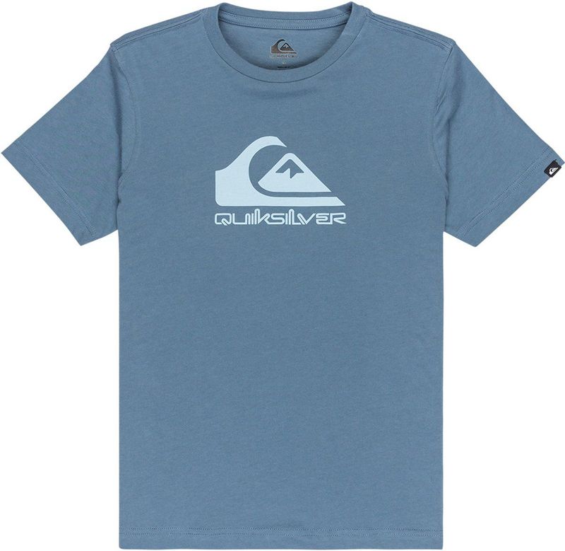Quiksilver - Ev Comp Logo - T-shirt - Blauw - Korte Mouwen - Jongens 14 Years
