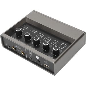 Audiomixer Geluidskaart met Reverb Effecten Stemwisselaar USB Type C HiFi Geluidskwaliteit - Mobiele Opname Streaming Podcasting Gaming .