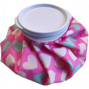 Rojafit - Ice Bag - Herbruikbare IJszak - Ø 16 cm - Pink Hearts