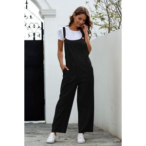 Tuinbroek voor vrouwen - UK Loose fit - baggy - jumpsuit - maat xl - katoen - casual - lange wijde pijpen -playsuit - broek met zak
