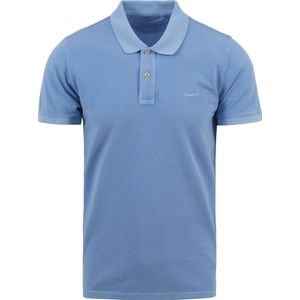 Gant - Polo Sunfaded Lichtblauw - Regular-fit - Heren Poloshirt Maat XXL