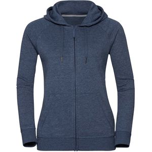 Russell Dames/dames HD Zip Hooded Sweatshirt (Heldere marinemarl)