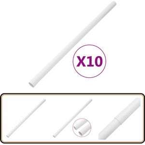 vidaXL Kabelgoten ?30 mm 10 m PVC - Wit Kabel Goot - Pvc Kabelgoot - Kabelbescherming - Kabelmanagement - Kabel Organizer